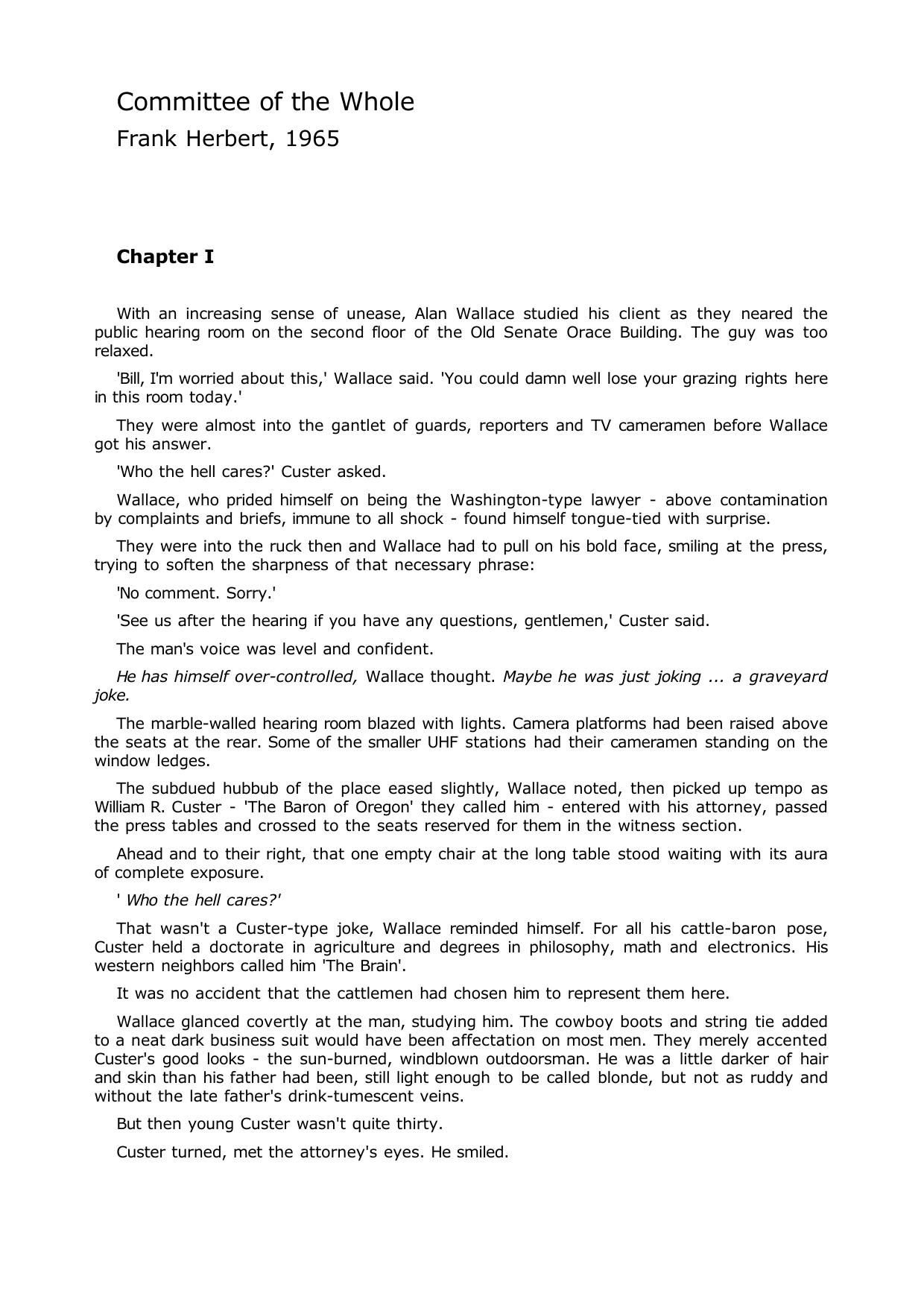 Committee Of The Whole