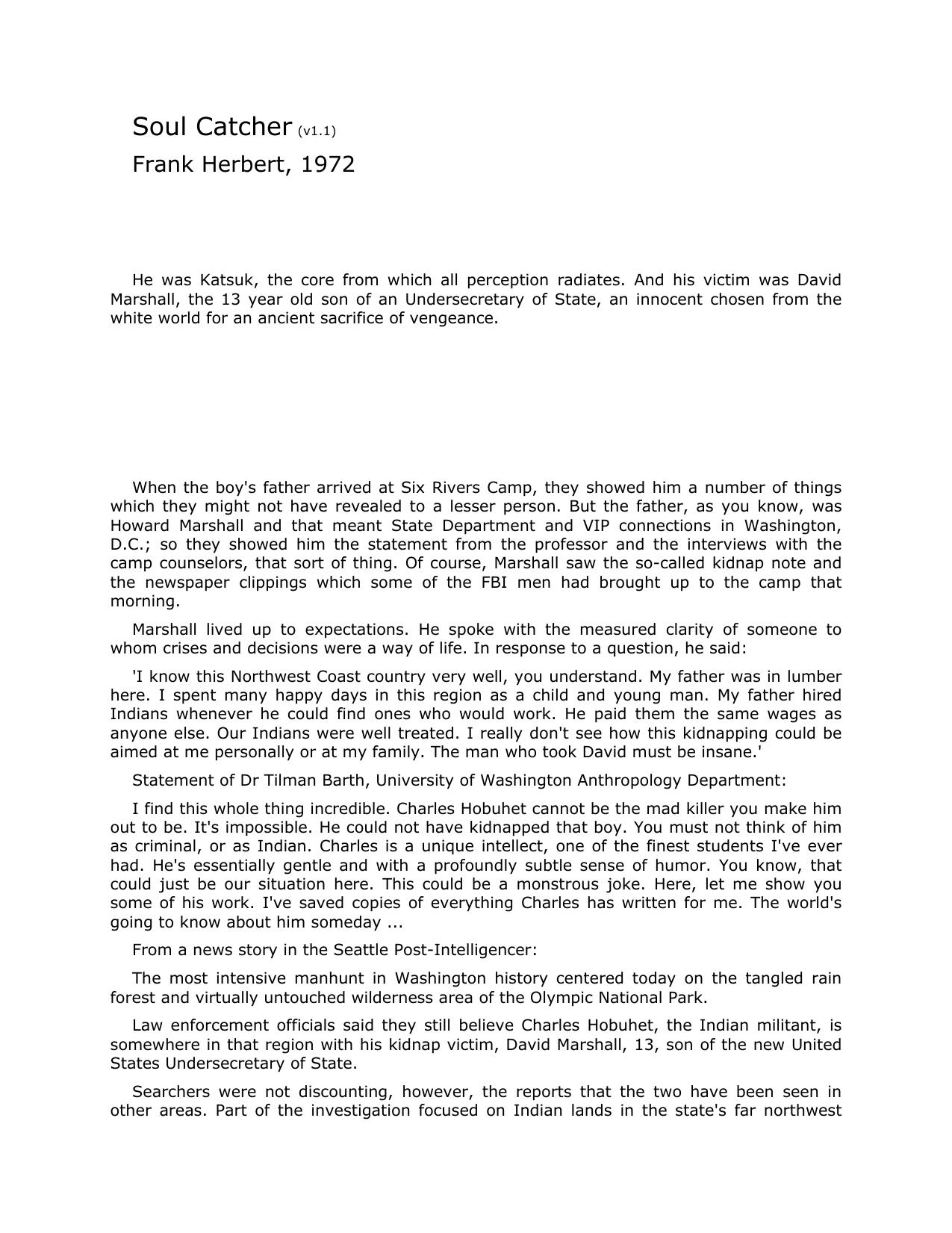 Herbert, Frank - Soul Catcher