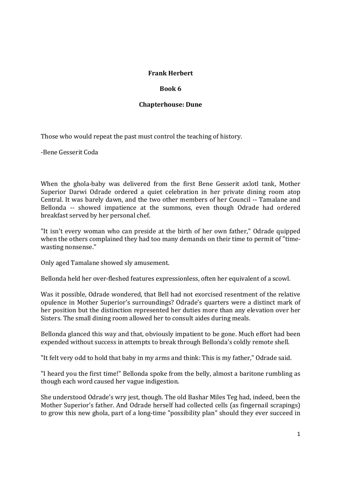 Herbert, Frank - Dune 6