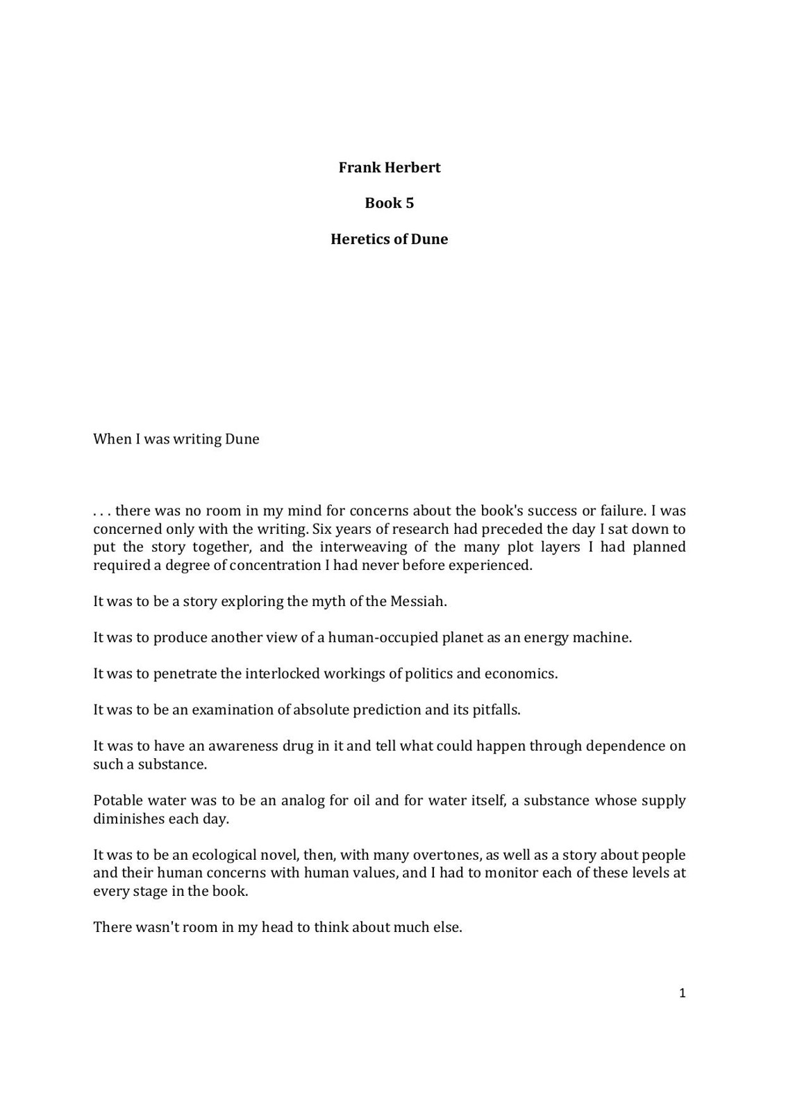 Herbert, Frank - Dune 5