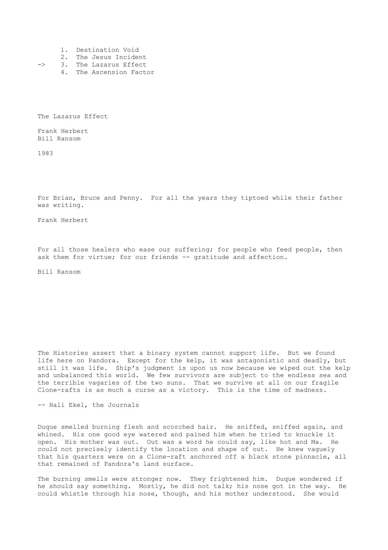 Herbert The Lazarus Effect